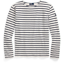 Ralph Lauren Mens Fall 24 classic striped slub cotton T-shirt RL18348
