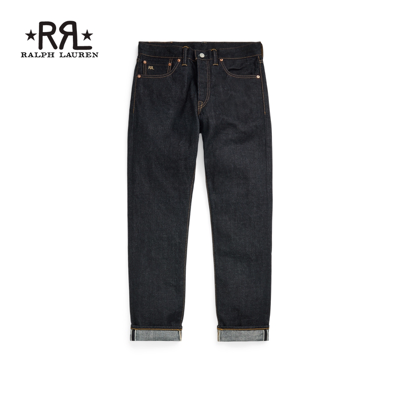 Rrl Men's Classic High-Waisted Slim-Fit Cotton Jeans Rl93967