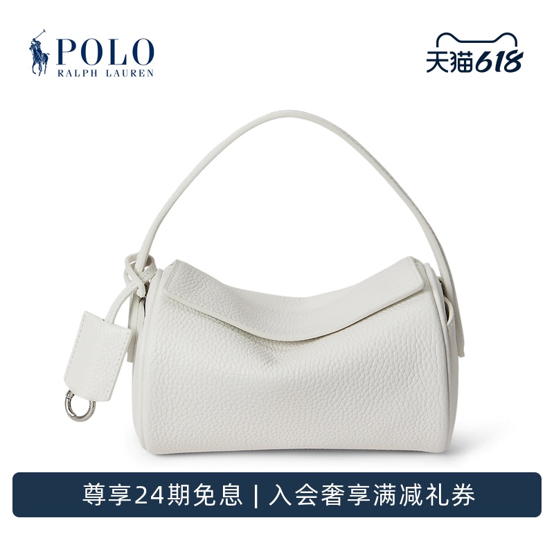 【Polo Play】Ralph Lauren/Ralph Lauren Women's 26 Spring Leather Mini Crossbody Cylinder Bag 【Polo Play】Ralph Lauren/Ralph Lauren Women's 26 Spring Leather Mini Crossbody Cylinder Bag