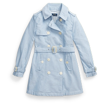 Ralph Lauren Girls Spring 24 Cotton Oxford Cloth Windbreaker RL41477