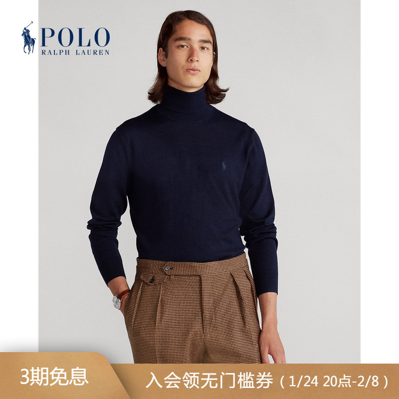 Ralph Lauren Ralph Men's Classic High Neck Wool Knit Sweater RL11438