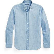 Ralph Lauren Mens Classic Retro Long Sleeve Sports Shirt RL10012