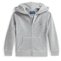 Ralph Lauren Boys 24 Autumn Knitted Corduroy Full-Zip Hoodie RL42256