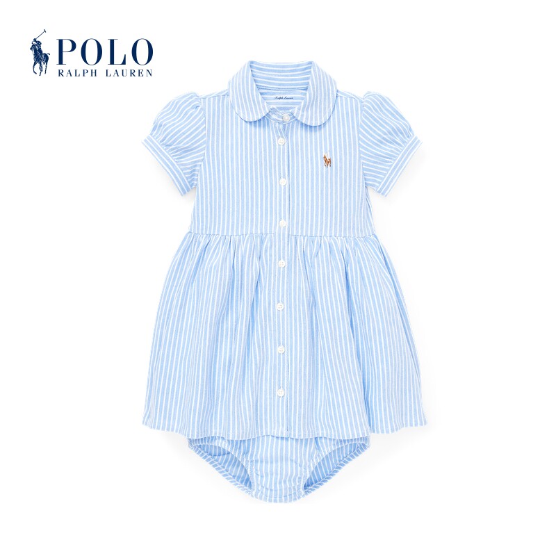 Ralph Lauren Ralph Lauren Baby Girl Classic Striped Knit Dress RL31255