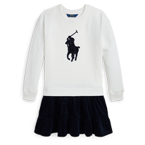 Ralph Lauren Girls Fall 24 Big Pony Corduroy Dress RL42039