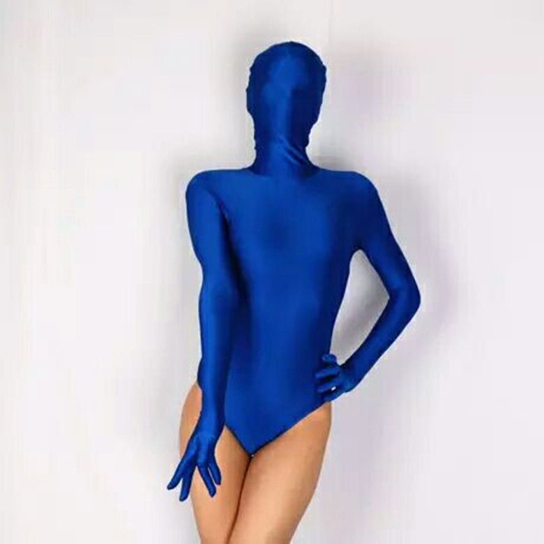 Lycra Full-Body Swimsuit Four-Way Stretch Bodysuit Performance Costume Full-Body Suit/Front Triangle Crotch Back T-Crotch