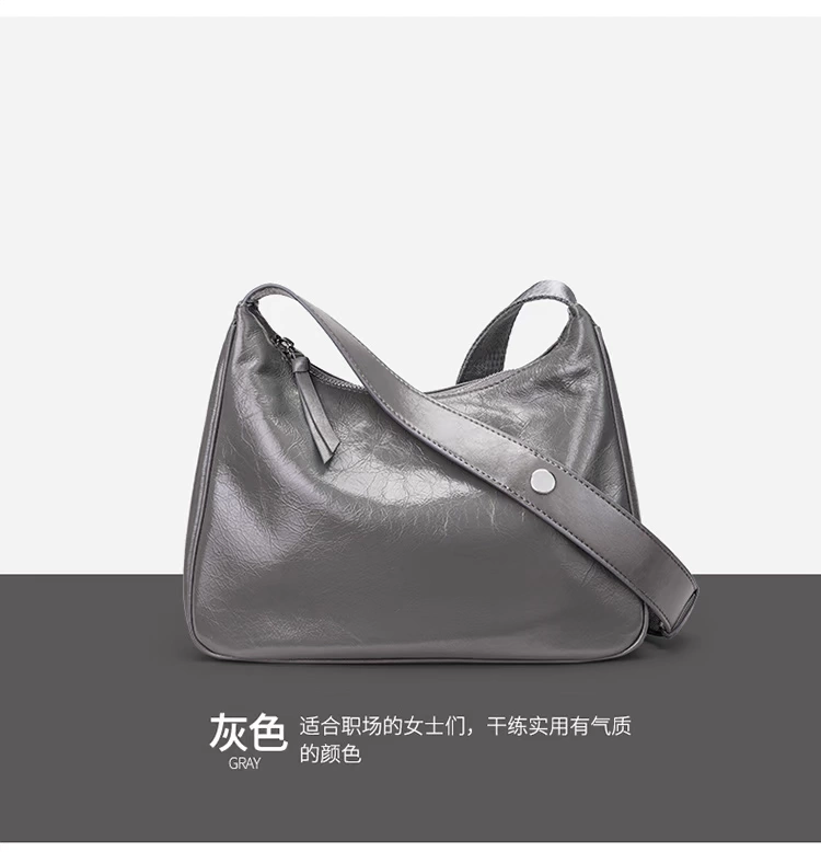 Túi đeo nách nhỏ ck phụ nữ 2020 mới hợp thời trang niche retro baguette bag túi trung niên túi da đeo vai phụ nữ - Túi xách nữ