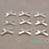 Бежевая галстук-бабочка из жемчуга с бантиком ручной работы, бусины, аксессуары, серьги, ожерелье, DIY