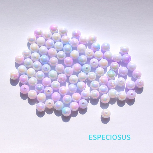 Розовые круглые бусины из жемчуга, аксессуар с аксессуарами, звездное небо с бусинами, новая коллекция, «сделай сам», 8мм