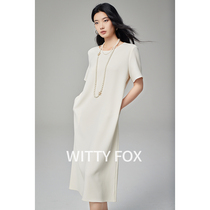 WITTYFOX strongly recommends Japanese imported triacetate air dress womens summer long loose slimming op lazy skirt