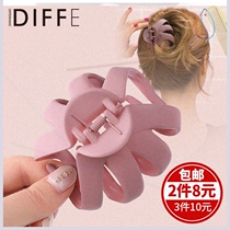 Pearl hairclip grab clip bath large size practical durable press ins girl frosted hairpin back head hair accessories female