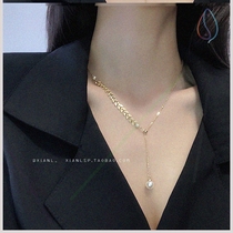 Pearl necklace short round neck chain neckband necklace with the same dress female tide collar holiday simple