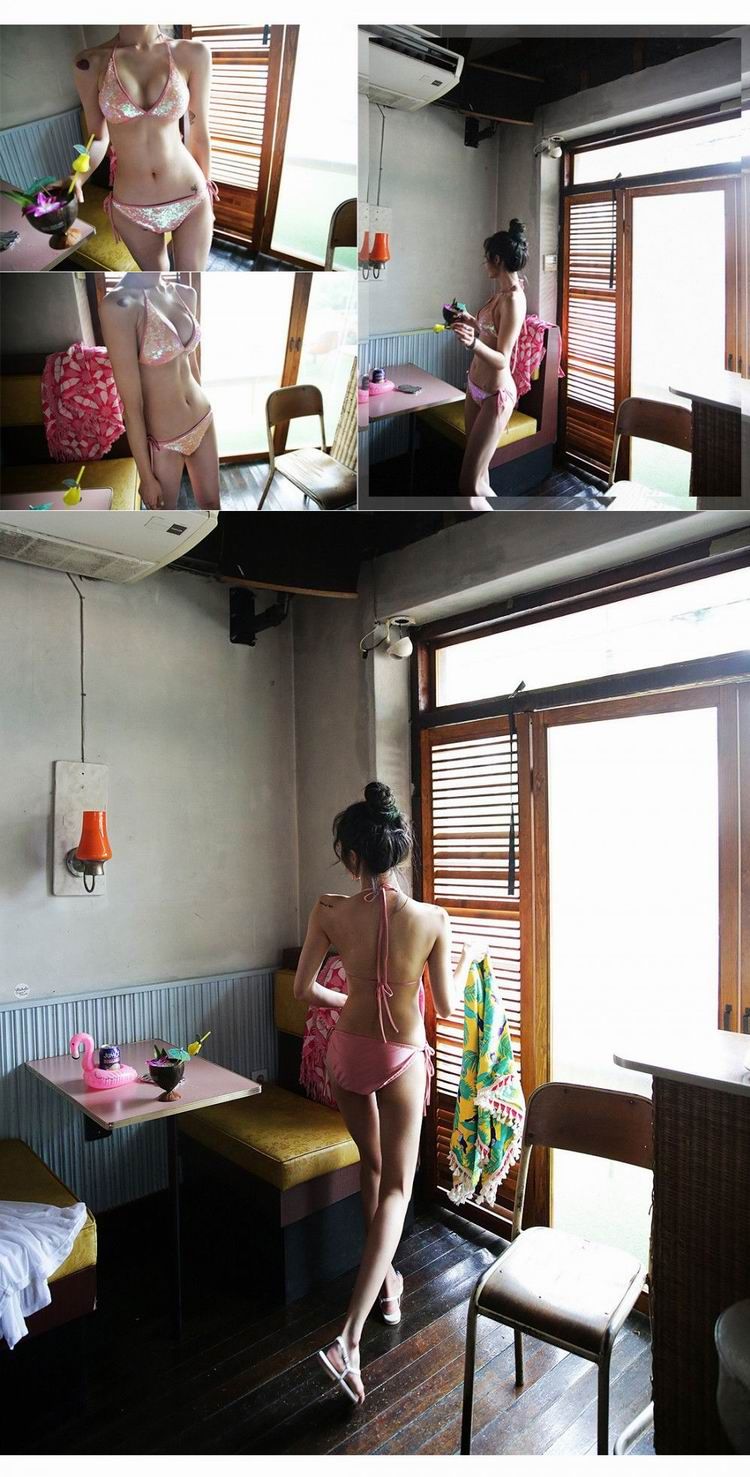 Cô gái màu hồng sequin kích thước ngực gợi cảm eo thấp tam giác bikini làm đẹp trở lại dây đai áo tắm phụ nữ - Bikinis