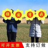 Детские выступления подсолнечники церемония регистрации, в руках, ведущие танцевальные реквизиты подсолнечника