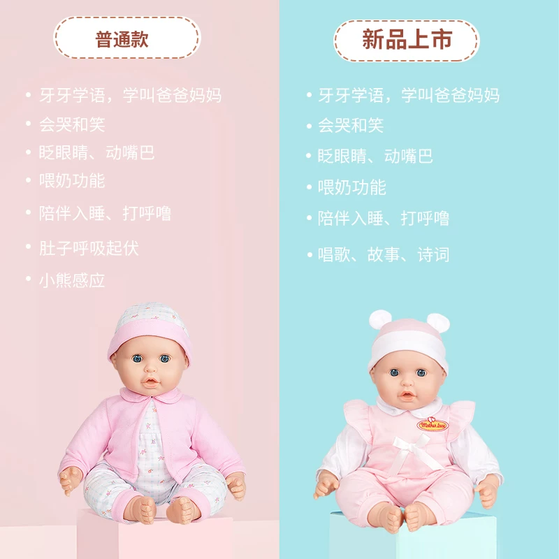 Doll, speaking realistic toy for dressing up from soft rubber