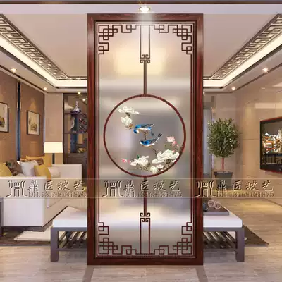 Entrance entrance living room screen bedroom kitchen washing partition wall simple modern European decorative frosted glass