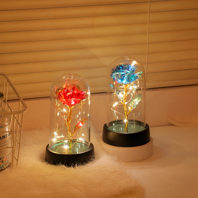 Rose Eternal Flower Bouquet Night Light Birthday Gift for Girlfriend or Best Friend, Romantic and High-End 520 Gift Rose Eternal Flower Bouquet Night Light Birthday Gift for Girlfriend or Best Friend, Romantic and High-End 520 Gift