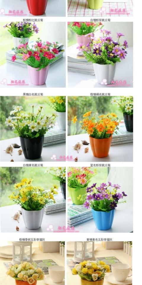 Mục vụ màu hoa lụa hoa giả hoa nhựa hoa nhân tạo bán buôn phòng khách trang trí hoa đặt - Hoa nhân tạo / Cây / Trái cây cây giả trang trí