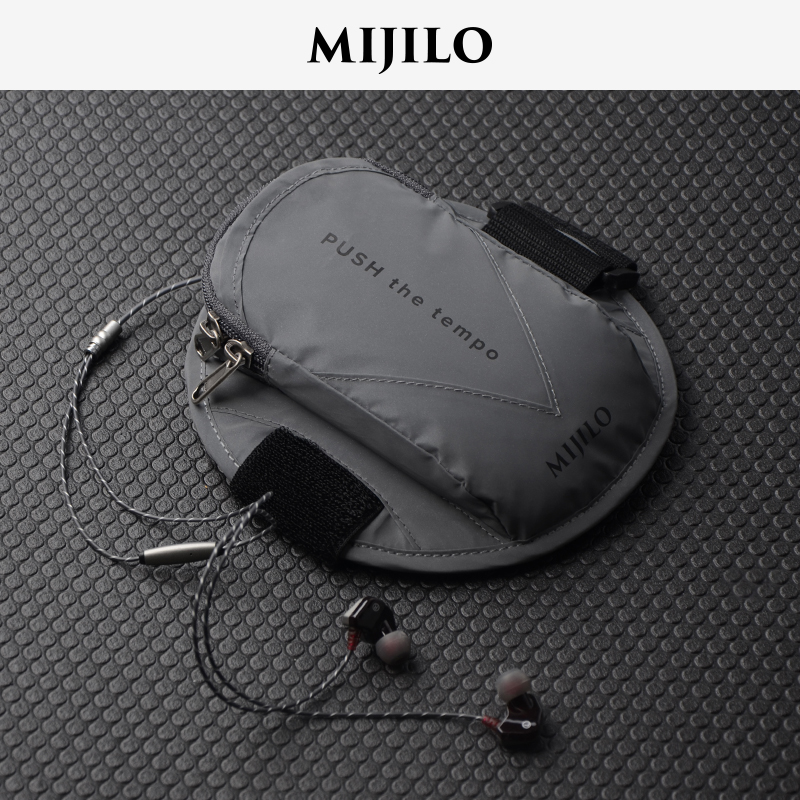 Mikillo Reflective Running Phone Arm Bag Women's Fitness Exercise Artifact Arm Bag Male Wrist Summer Arm Cover Arm Bag