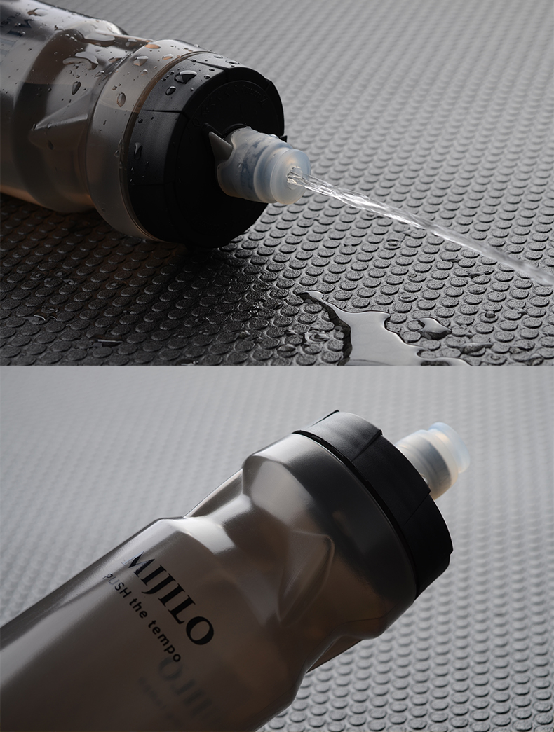 Mikilu MIJILO 500 ML bóp cup chạy xách tay mềm cốc nước cưỡi marathon hút nhanh thể thao chai bình hút nước cho bé
