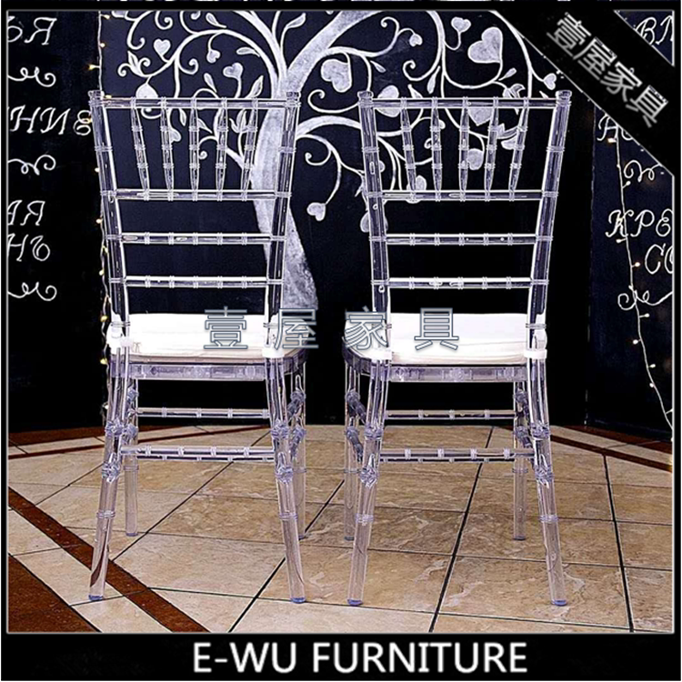 Transparent Crystal Wedding Chair European Light Luxury Theme Wedding Wedding Chair High-end Wedding Decoration Special Transparent Chair