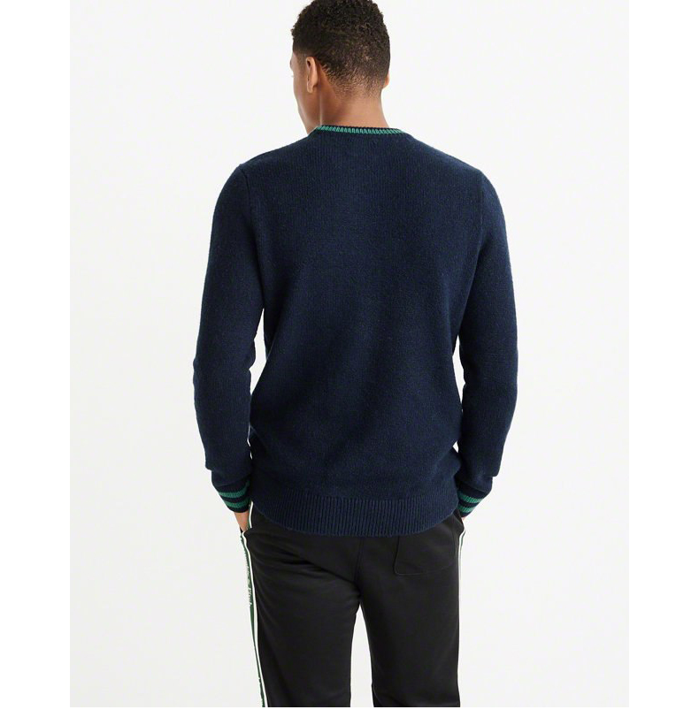 Abercrombie & Fitch Men College College Kiểu đan áo len 226776 AF áo khoác nam cao cấp nhập khẩu