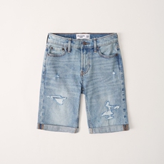 Джинсы детские abercrombie kids男童 磨破款翻边牛仔短裤 308599-1