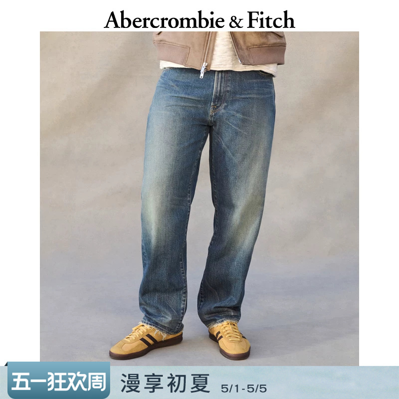 [Classic Replica] Af American Retro Cotton Loose Straight-Leg Jeans Long Pants 26 Spring Men's Wear 131-6037