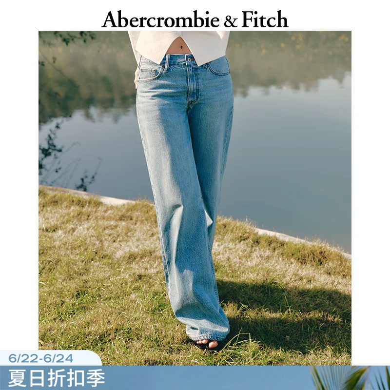Af American Retro Trendy Washed Drapey Loose Straight-Leg Jeans Long Pants for Women Spring and Autumn 155-5184 Af American Retro Trendy Washed Drapey Loose Straight-Leg Jeans Long Pants for Women Spring and Autumn 155-5184