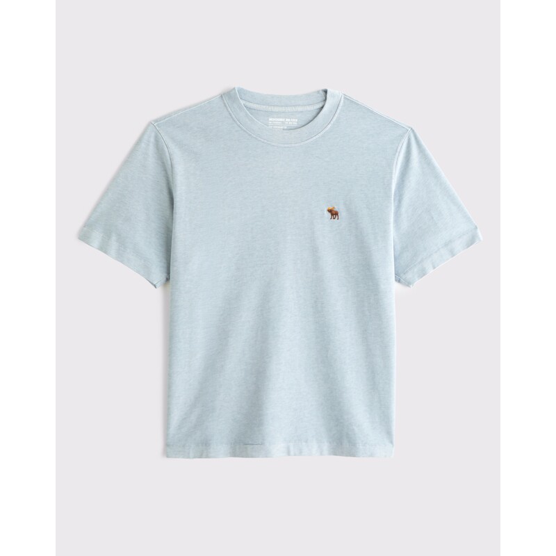 Футболка Abercrombie & Fitch небесно-голубая, XS
