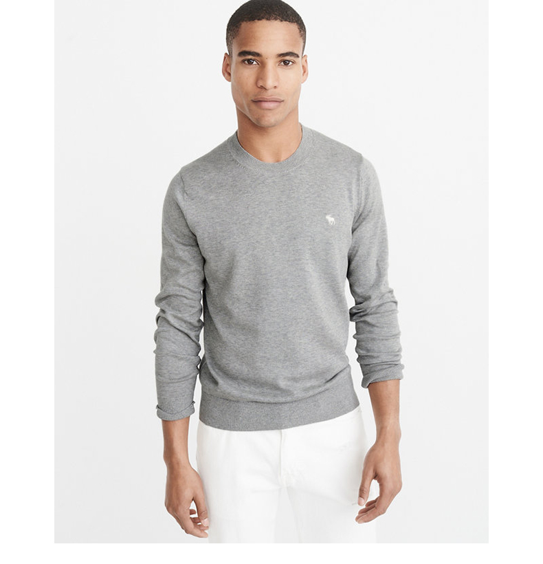 Áo len cổ tròn đặc biệt theo mùa của Abercrombie & Fitch 197131 AF áo polo