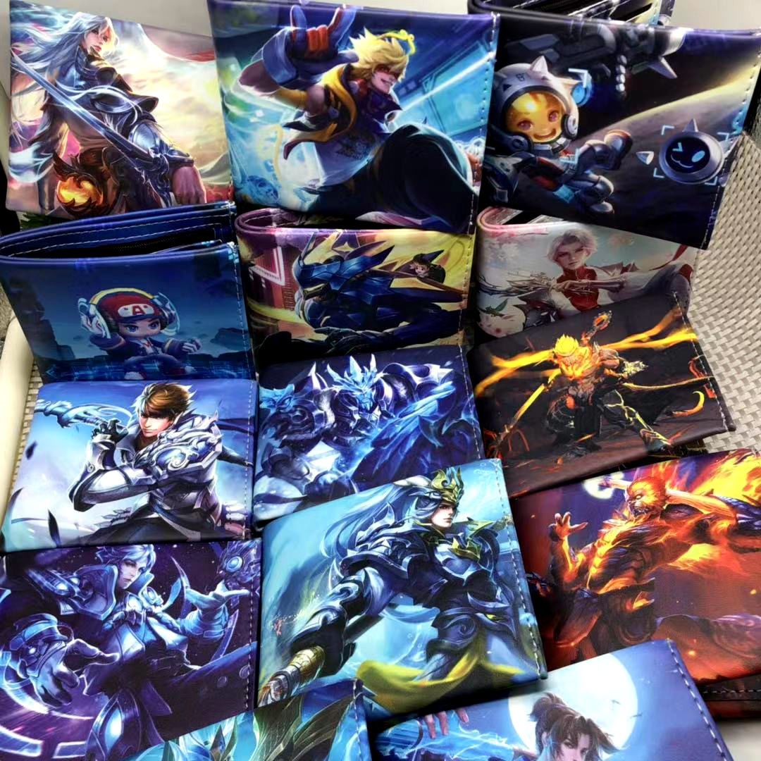 Children's Wallet Primary School Boys King of Glory Student Children's Gifts Peripheral Game Characters Li Bai Zhao Yun Zhuge
