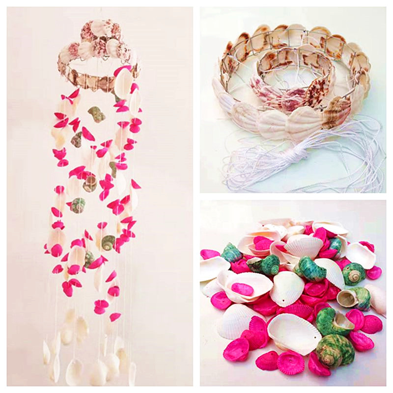 Shell Windbell Diy Material Bag Windbell Hanging Accessories Handmade Children's Kindergarten School Manual Work