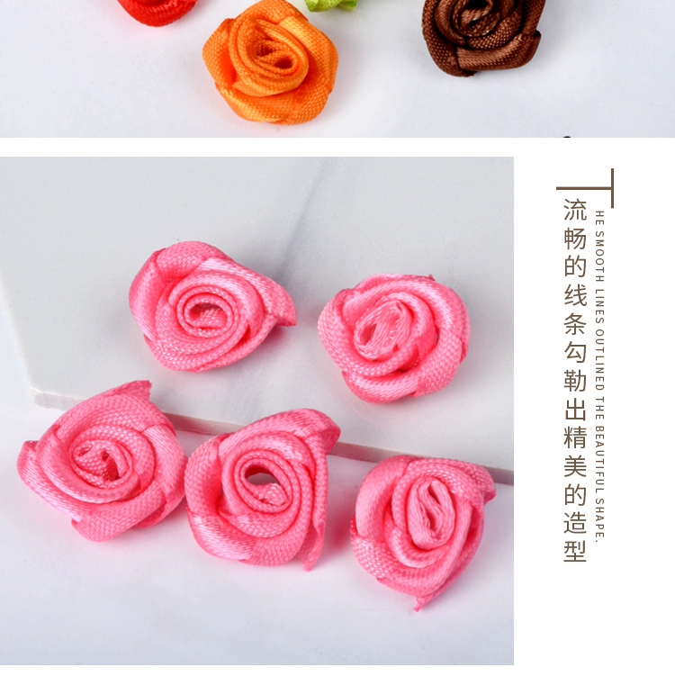 Yifu DIY Material Pack Kẹp tóc Trâm cài tóc Bông hồng 15mm Phụ kiện tóc làm bằng tay Phụ kiện trang sức - Trâm cài