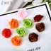 Yifu DIY Material Pack Kẹp tóc Trâm cài tóc Bông hồng 15mm Phụ kiện tóc làm bằng tay Phụ kiện trang sức - Trâm cài
