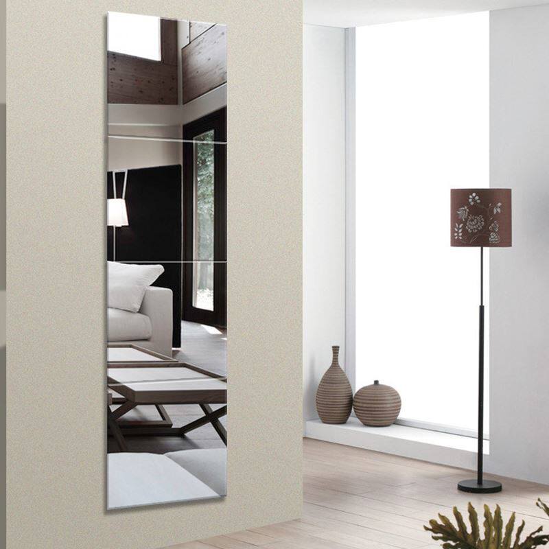 Special full body mirror dressing full body mirror makeup mirror bedroom paste wall wall hanging combination square mirror
