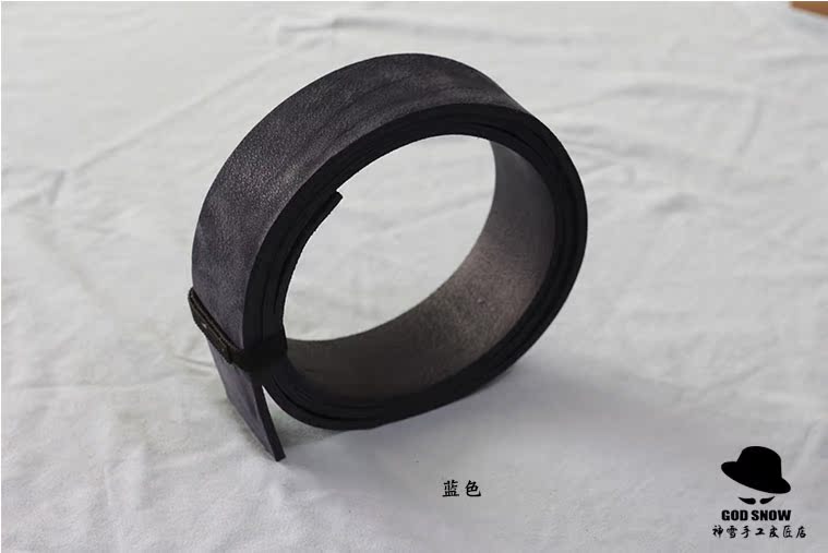 Ý VOPLI đổ xô hiệu ứng đặc biệt Hiệp hội da rám nắng Dải băng Chất liệu dây đai Màu gốc Màu xanh Shenxue dây lưng công an