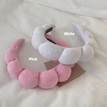 Minimalist Cloud Hair Hoop Woman High Cranial Top Press Hair Wash face headband 2023 new out 100 hitch Cute Hair Baler Hair