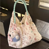 Милая вместительная и большая сумка через плечо для отдыха, сумка на одно плечо