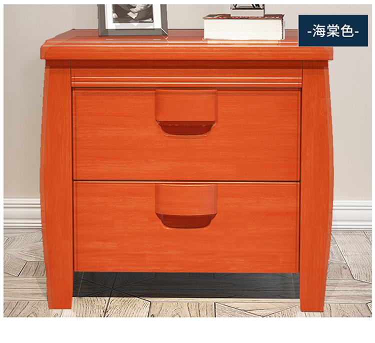 Rắn gỗ tủ đầu giường hiện đại bậc thầy của Trung Quốc phòng ngủ tủ khóa tủ walnut Begonia sồi nhỏ nền kinh tế tủ bên cạnh giường ngủ - Buồng mẫu tủ quần áo gỗ tự nhiên 4 cánh