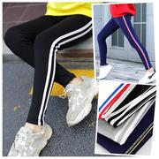 2019 mùa xuân cô gái mới Tight Casual Pants Big Child Hàn Quốc phiên bản thời trang Outer Mang xà cạp sớm mùa hè quần mỏng