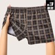 [One Pair, Multiple Wears]Men's Underwear, Boxer Shorts, Pure Cotton, Plaid, Casual, Large Size, Sleep Pants, Home Wear, Four-Corner Shorts