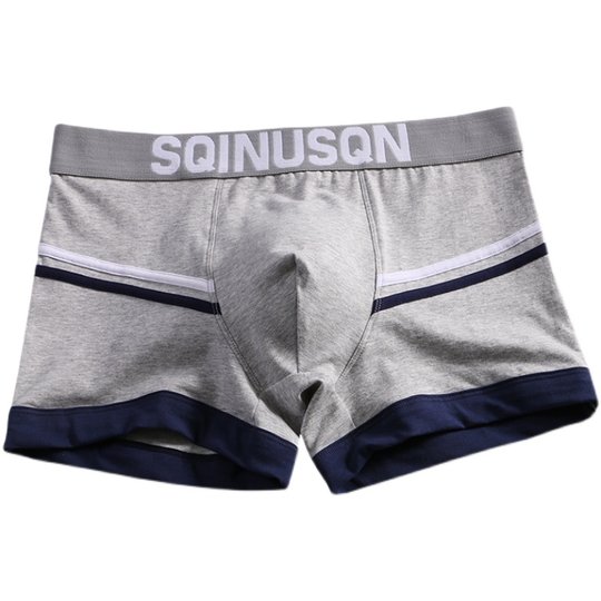 Trendy Men's Underwear, Pure Cotton Shorts, Boxer Briefs, Stylish and Breathable, Men's All-Cotton Underpants