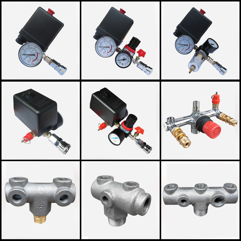 Air compressor accessories switch assembly air pressure control belt type air pump boutique thickened Bama bracket outgassing assembly