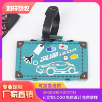 Aircraft Tourism Memorial Airport Luggage License License License Cartoon Customized Luggage Label Logo
