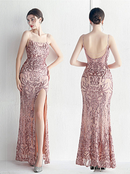 晚礼服女气质高端轻奢高级感伴娘名媛明星婚礼舞会派对性感连衣裙