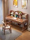 Solid Wood Computer Desk, Student Desk and Chair, Home Adjustable Study Table, Bedroom Desk with Drawers, Writing Desk, Office Desk