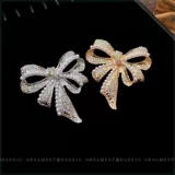 Элитная изысканная модная брошь, модный милый пиджак классического кроя с бантиком, булавка, аксессуар, изысканный стиль