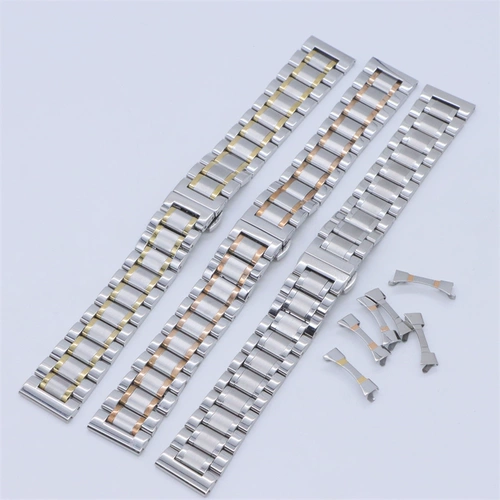 Ремешок для часов, женские часы подходит для мужчин и женщин из нержавеющей стали, стальной ремешок