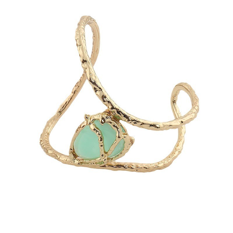 Exagerado Geométrico Acrílico Aleación Venta Al Por Mayor Pulsera Ancha Anillo De Brazo display picture 11